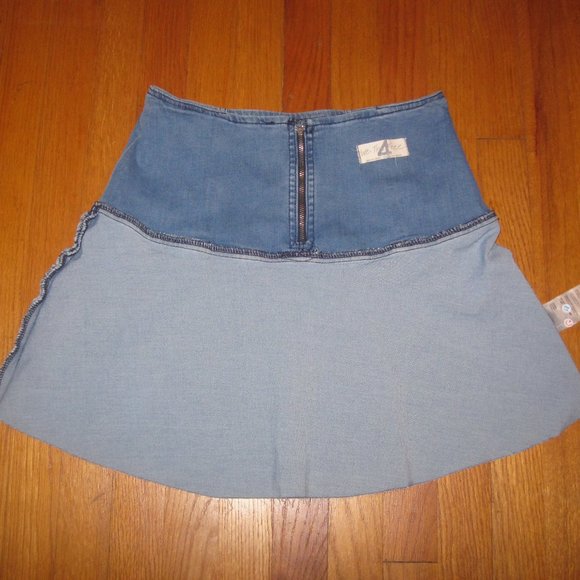NWT We The Free Highlands Denim Mini Skirt - Picture 6 of 9